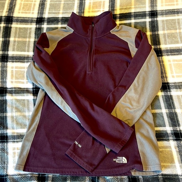 The North Face Tops - NORTH Face Purple/Gray Pull Over Size M T293